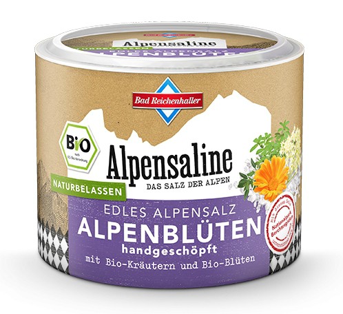 Alpensaline: Edles Alpensalz Alpenblüten BIO 80g 