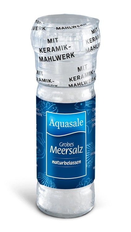 Aquasale:  Mlýnek Hrubá mořská sůl 100g