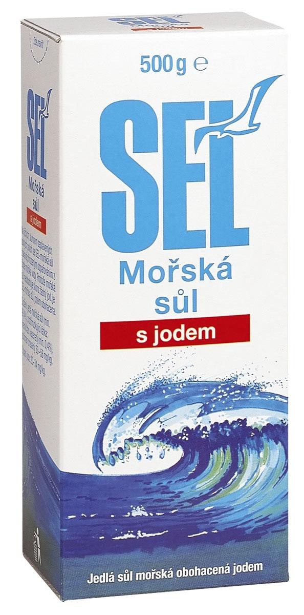SEL - Mořská sůl s jodem 500g