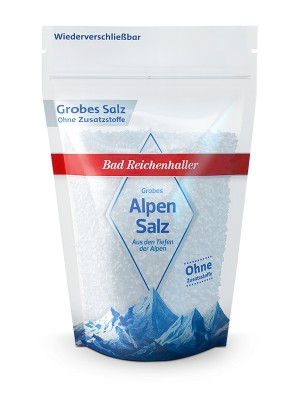Bad Reichenhaller: Hrubá Alpská sůl bez přísad 500g